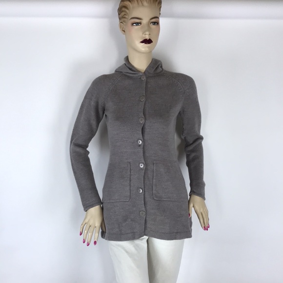 Patagonia womens Merino Wool Sweater Jacket Hoodie Size S